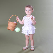 Load image into Gallery viewer, Little Bee by Dimples Cotton Skirt Bodysuit- Floral
