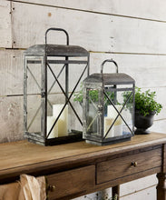 Load image into Gallery viewer, French Country Collections Jardin Lantern Large Aged Grey
