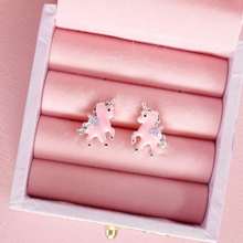 Load image into Gallery viewer, Lauren Hinkley Pink Unicorn Earrings in Fairy Magic Trinket Box

