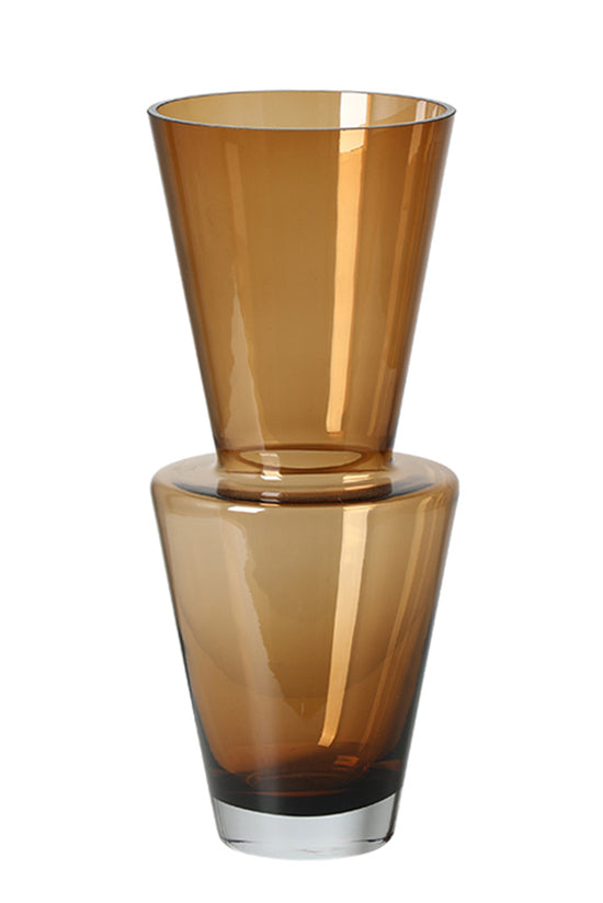 Flower Systems Amber Glass Vase Large