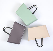 Load image into Gallery viewer, Hinza Large Plum Bag- Green Plastic
