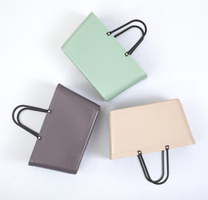 Hinza Large Plum Bag- Green Plastic