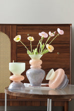 Load image into Gallery viewer, Flower Systems Tri-Colour Ombre Glass Vase Large
