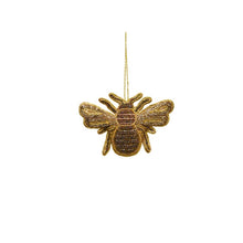 Load image into Gallery viewer, Maytime Majestic Beaded Hanging Queen Bee-Golds
