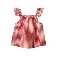 Load image into Gallery viewer, Nature Baby Petal Set- Red Gingham
