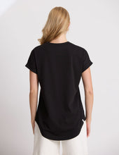 Load image into Gallery viewer, Stella &amp; Gemma Soho Cuff V Tee- Black
