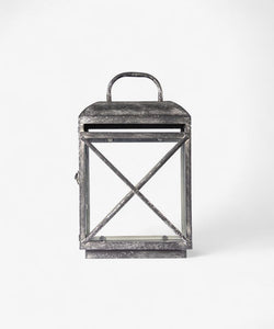 French Country Collections Jardin Lantern Small Aged Grey