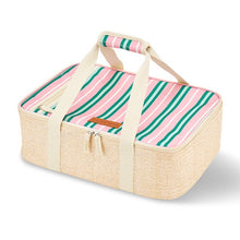 Load image into Gallery viewer, Annabel Trends Picnic Make &amp; Take Bag- Pink &amp; Green Stripe
