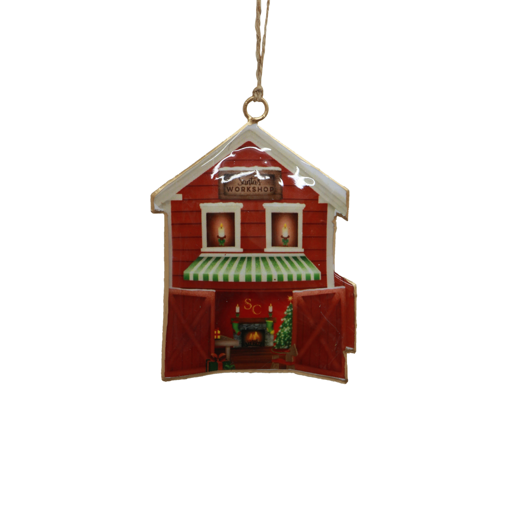 French Country Collections Santas Workshop Hanging House