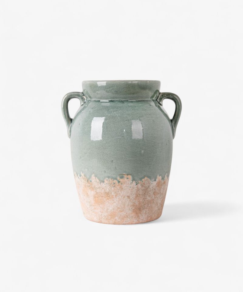 French Country Collections Varese Vessel Tall Pale Blue
