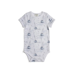 Little Bee by Dimples Cotton Bodysuit-Boats