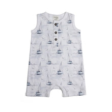 Load image into Gallery viewer, Little Bee by Dimples Cotton Romper- Boats
