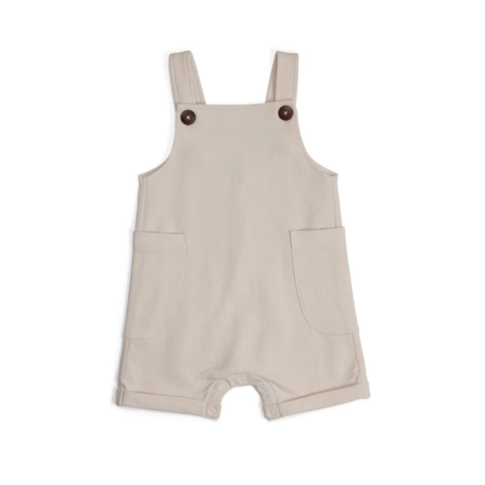 Little Bee By Dimples Sand Cotton Pocket Overalls