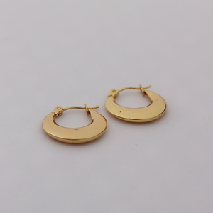 Fabuleux Vous Hoops Yellow Gold Hollow Hoops 20mm