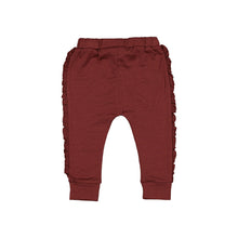 Load image into Gallery viewer, LFOH Kenzie Frill Leggings in Currant
