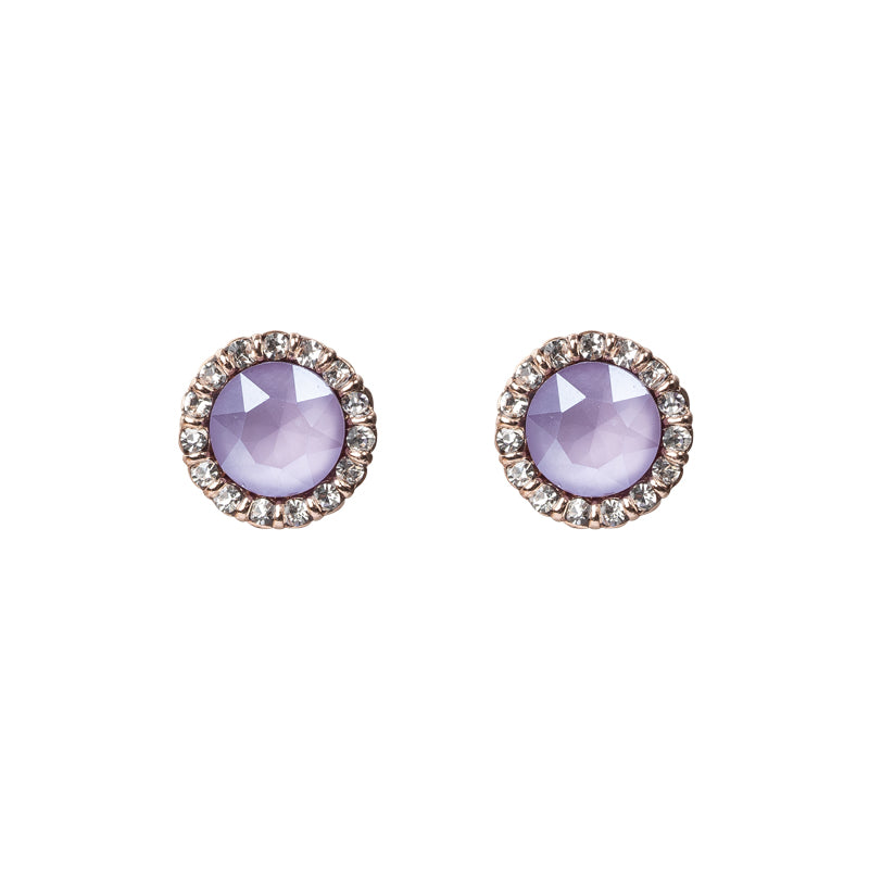 Four Corners Lilac Swarovski Earrings