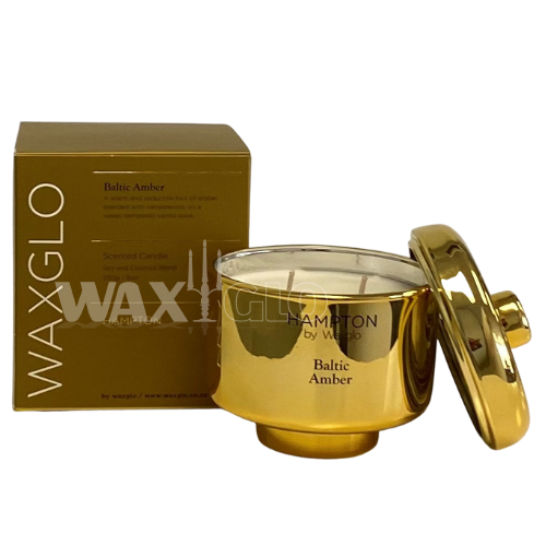 Hampton by Waxglo 230g Coco Soy Wax Jar Candle- Baltic Amber