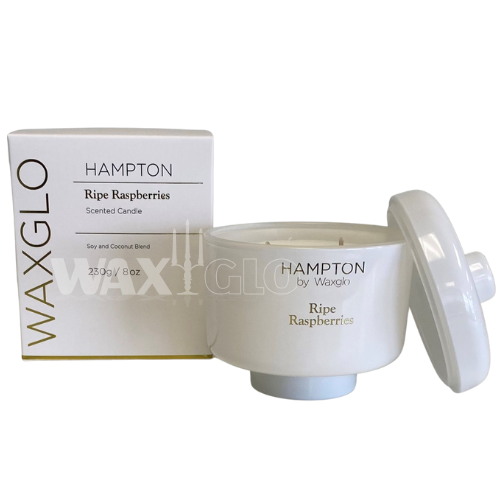 Hampton by Waxglo 230g Coco Soy Wax Jar Candle- Ripe Raspberries