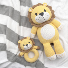 Load image into Gallery viewer, Living Textiles Leo the Lion Knitted Toy

