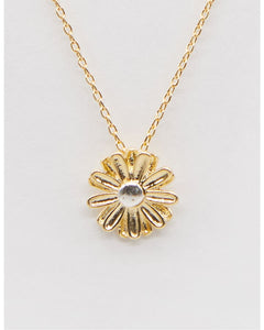 Stella & Gemma White Flower Gold Necklace