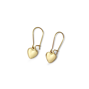 Fabuleux Vous Steel Me Heart Yellow Gold Earrings