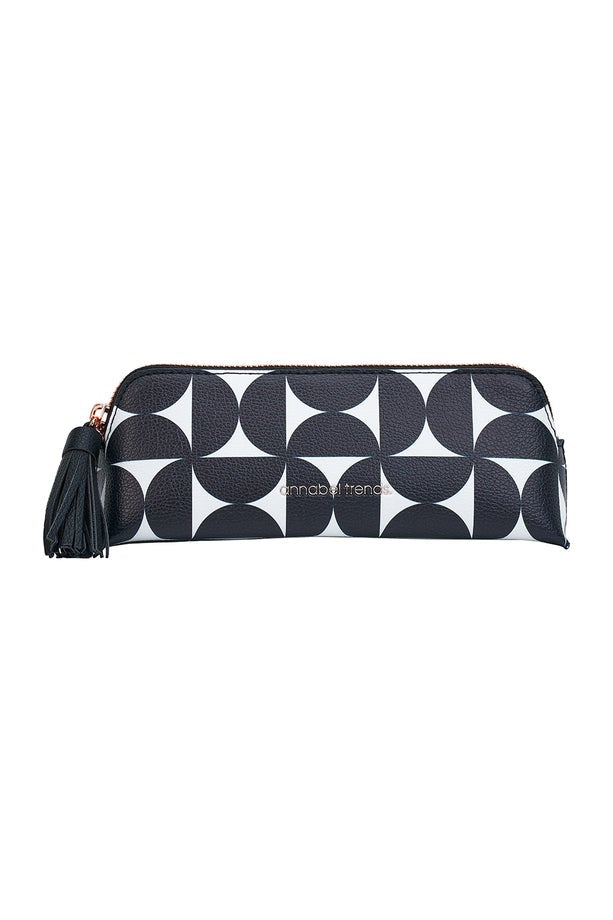 Annabel Trends Vanity Bag Mini Black and White Geometric