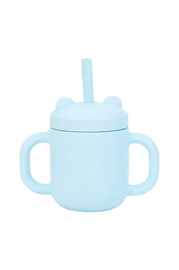 Annabel Trends Silicone Mini Sippi Bear with Handles Iced Blue