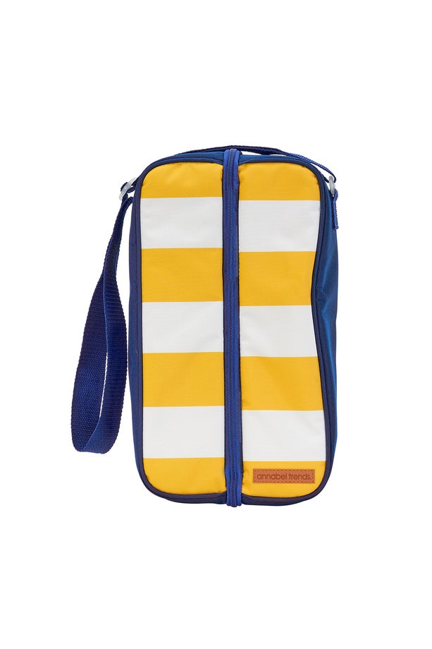 Annabel Trends Picnic Bottle Bag Yellow Stripe