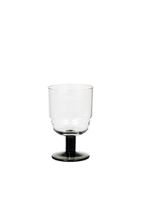 Maytime Broste Nordic Bistro White Wine Glass Clear/ Smoke Stem set of 4