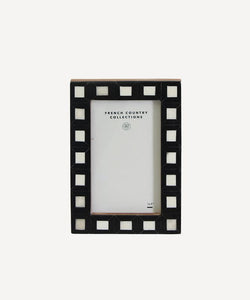 French Country Collections Black & White Squares Photo Frame 3x5"