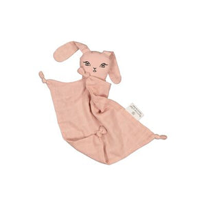 Burrow and Be Muslin Bunny Comforter- Dusty Rose
