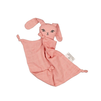 Burrow and Be Muslin Bunny Comforter- Tan Rose