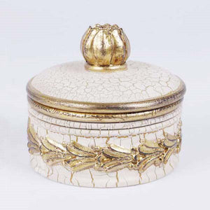 Linens & More Classic Jewel Box White/Gold