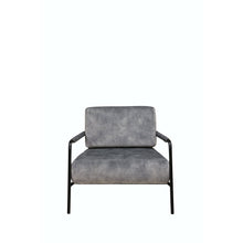 Load image into Gallery viewer, Maytime PURE Sinclair Chair Steel Velvet with black legs

