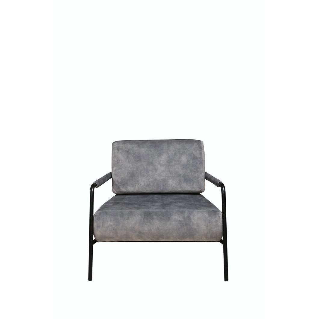 Maytime PURE Sinclair Chair Steel Velvet with black legs