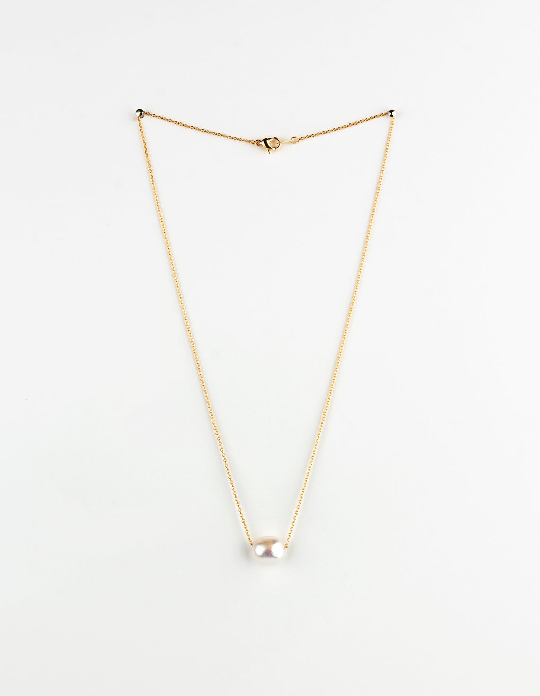 Stella & Gemma Fresh Water Single Pearl Choker Chain Necklace