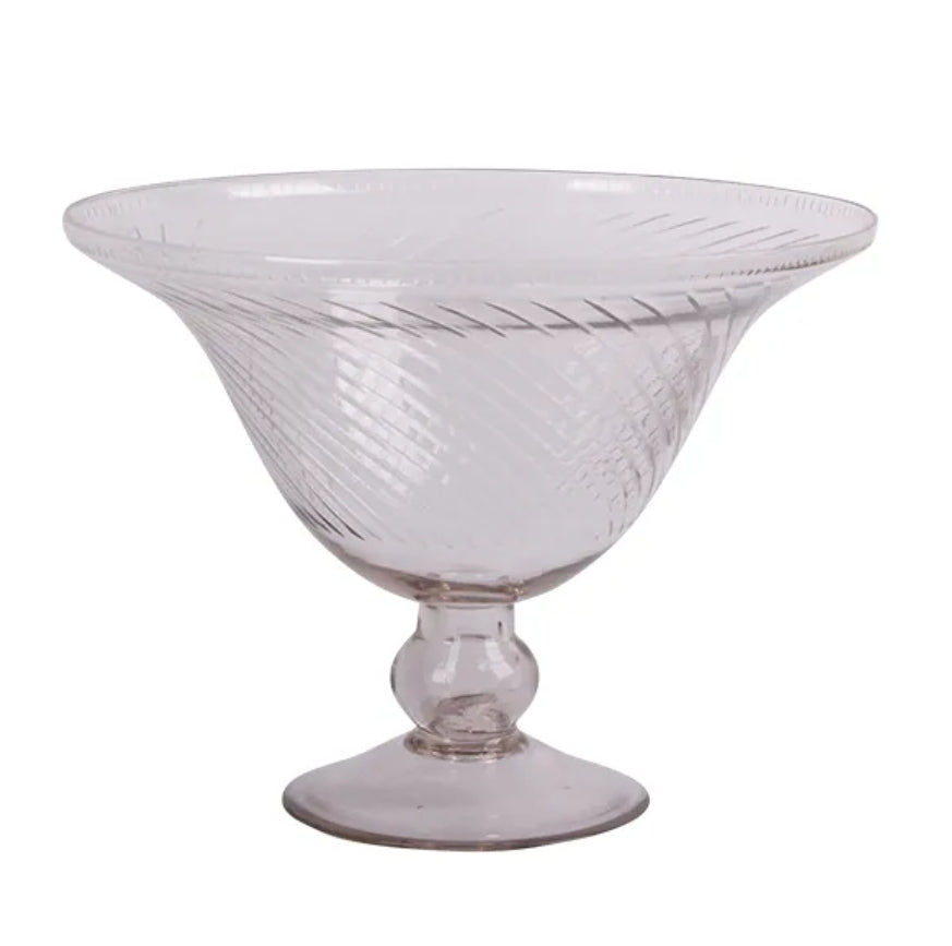 French Country Collections Swirl Trifle Bowl