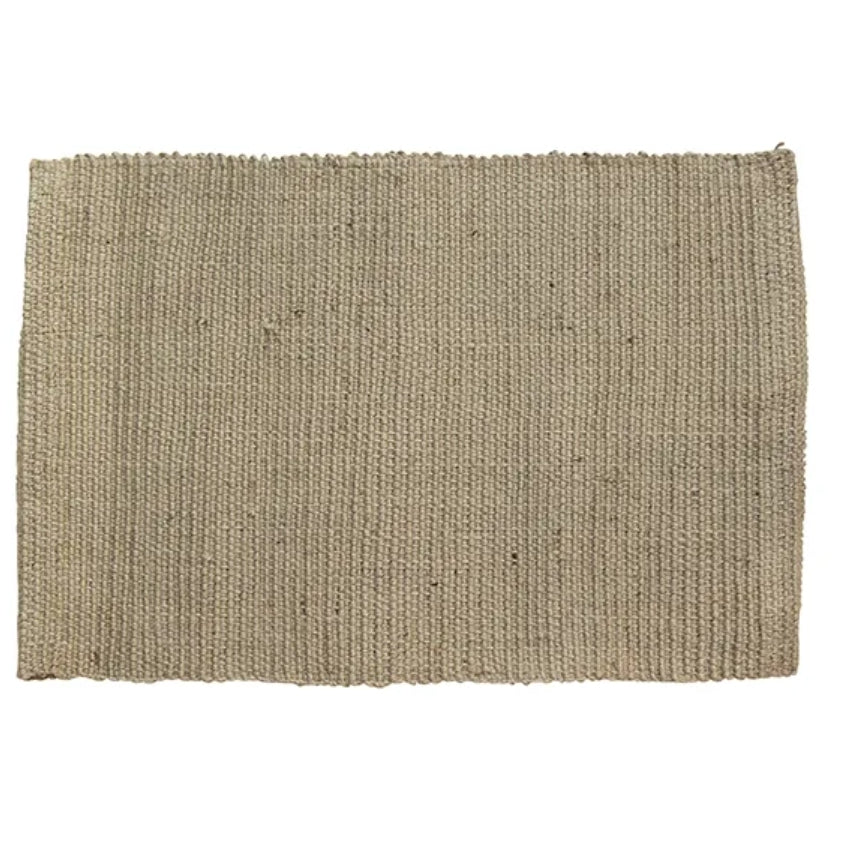 French Country Collections Ribbed Jute Placemats Stone set of 4