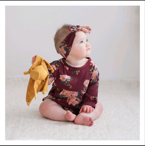 Burrow and Be Alpine Flowers Long Sleeve Milly Romper