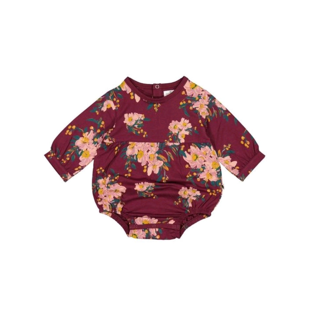 Burrow and Be Alpine Flowers Long Sleeve Milly Romper