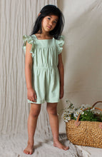 Load image into Gallery viewer, Tiny Tribe Mint Frill Playsuit

