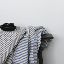 Load image into Gallery viewer, Seneca Chambray Stripe Towel- Charcoal
