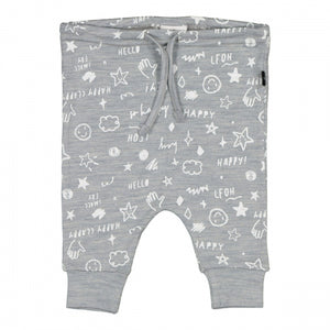 LFOH Asher Dropcrotch Pant in Grey Marle