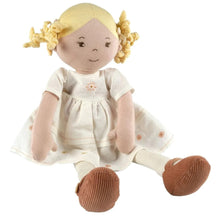 Load image into Gallery viewer, Bonikka Linen Collection: Priscy- Blonde Hair Doll with White Linen Dress
