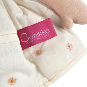 Bonikka Linen Collection: Priscy- Blonde Hair Doll with White Linen Dress