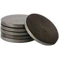 CC Interiors Hammered Coasters Pewter