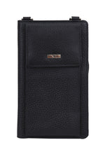 Load image into Gallery viewer, Urban Forest Phoebe Leather Phone Pouch/Wallet- Rambler Black
