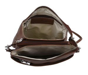 Urban Forest Eva Small Square Leather Sling Bag- Rambler Cocoa