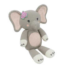Load image into Gallery viewer, Living Textiles Ella the Elephant Knitted Toy

