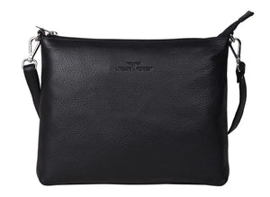 Urban Forest Emma Leather Sling Bag in Rambler Black